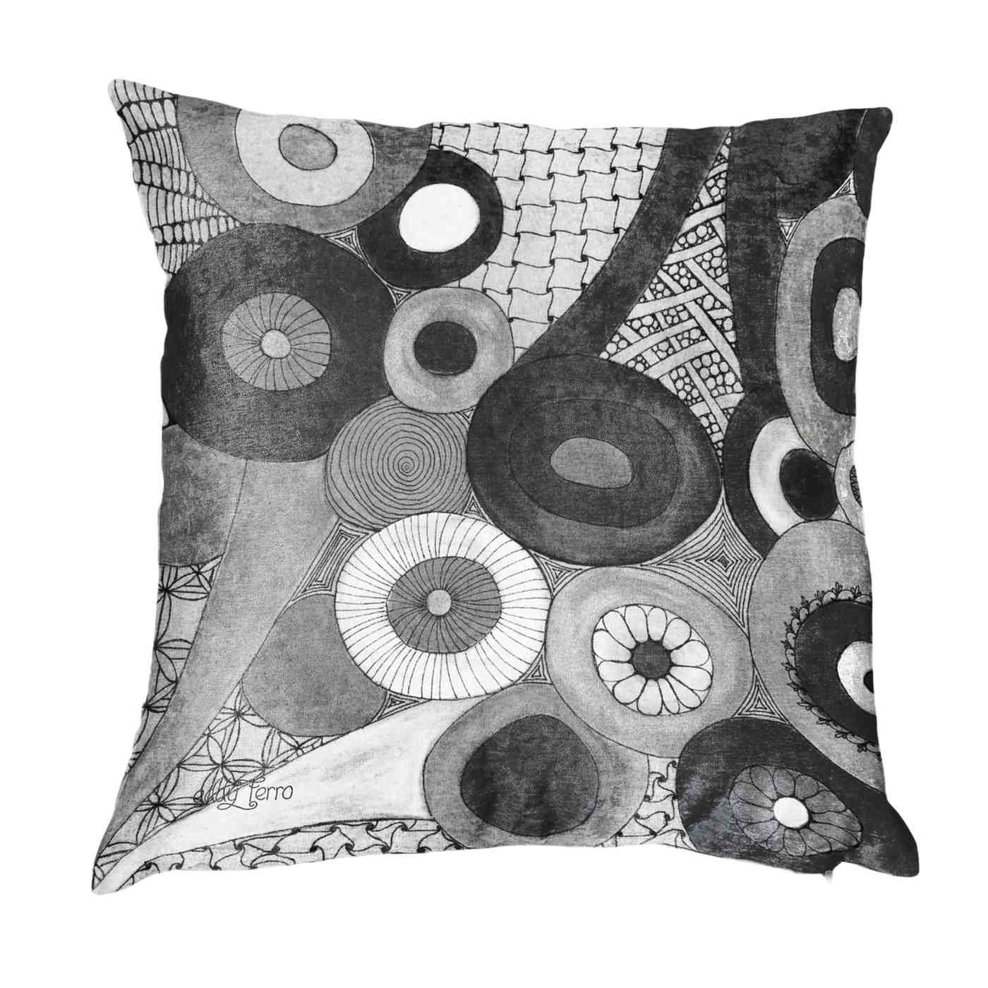 eddy-ferro-circles & twirls-scatter-cushion-abstract-handpainted-velvet-home-decor-south-africa abstract art south africa