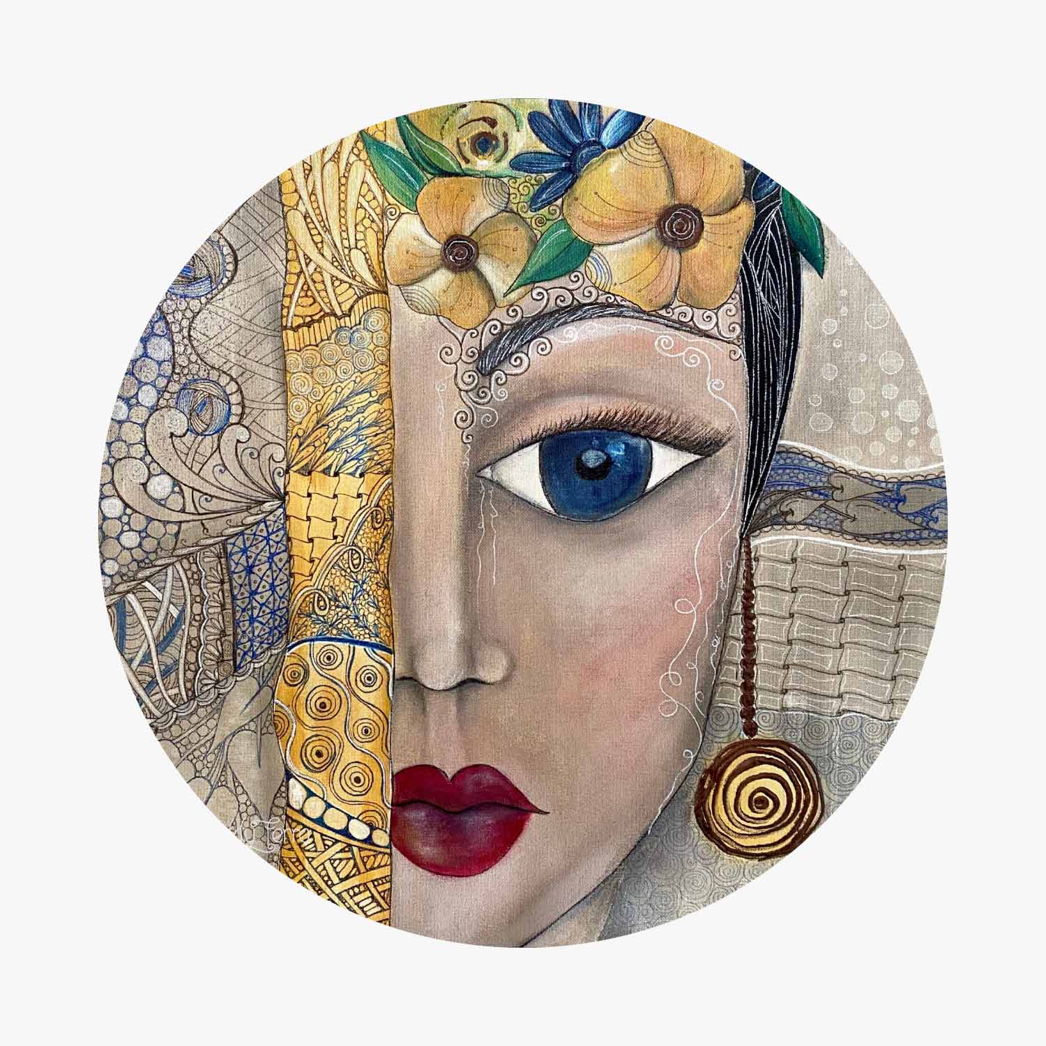 Mexican Girl Dish Cover