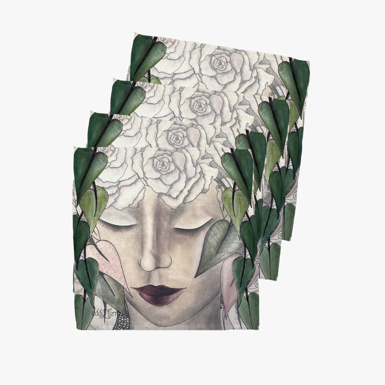 Rose Napkin Set of 4